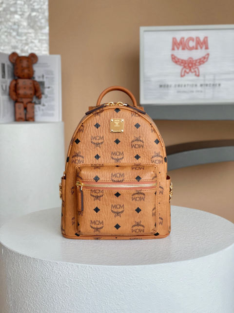 MCM STARK VISETOS mini studded backpack