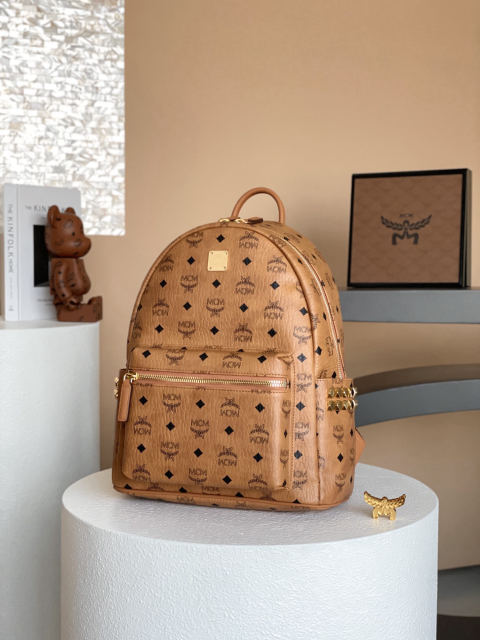 MCM STARK VISETOS Small Studded Backpack