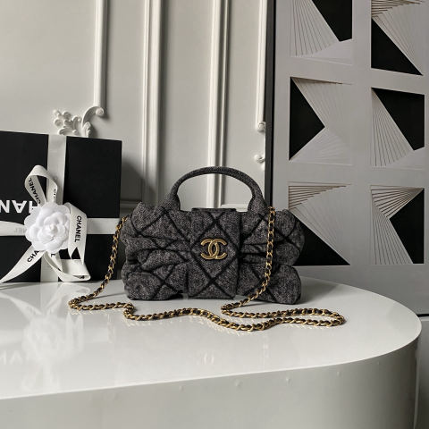 Denim CHANEL bow