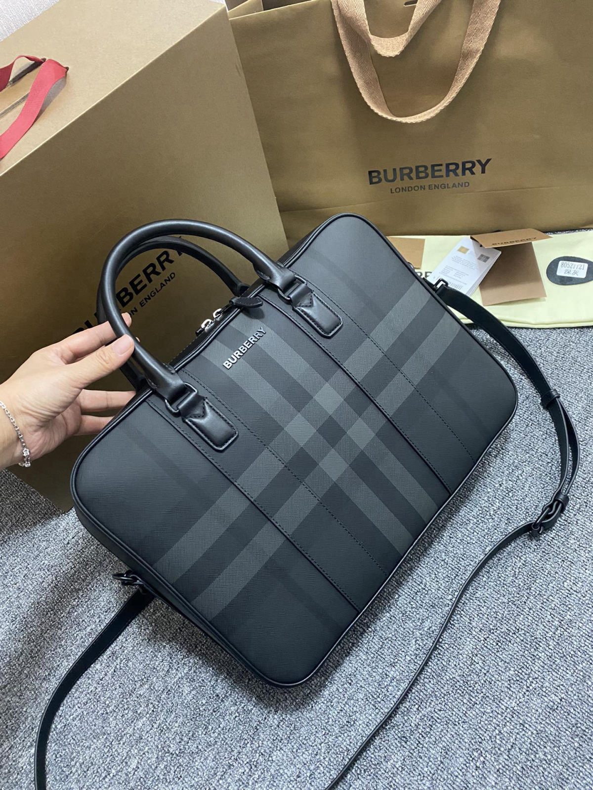Burberry briefcase