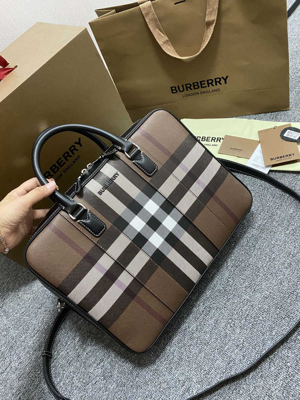 Burberry briefcase