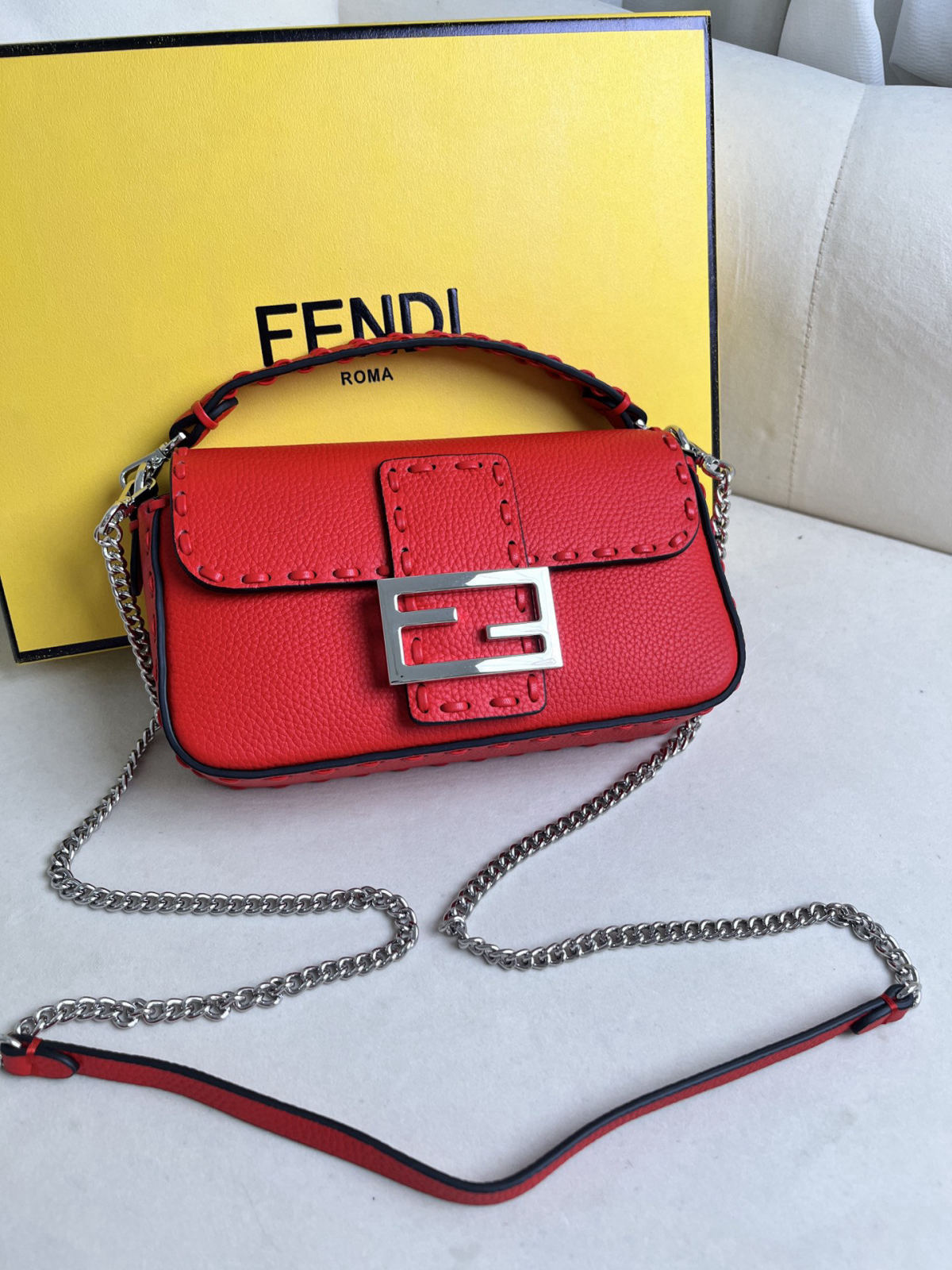 Fendi hand-stitched baguette family members