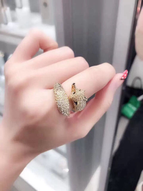 Swarovski fox ring