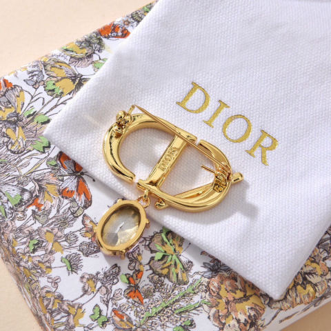 Dior letter brooch