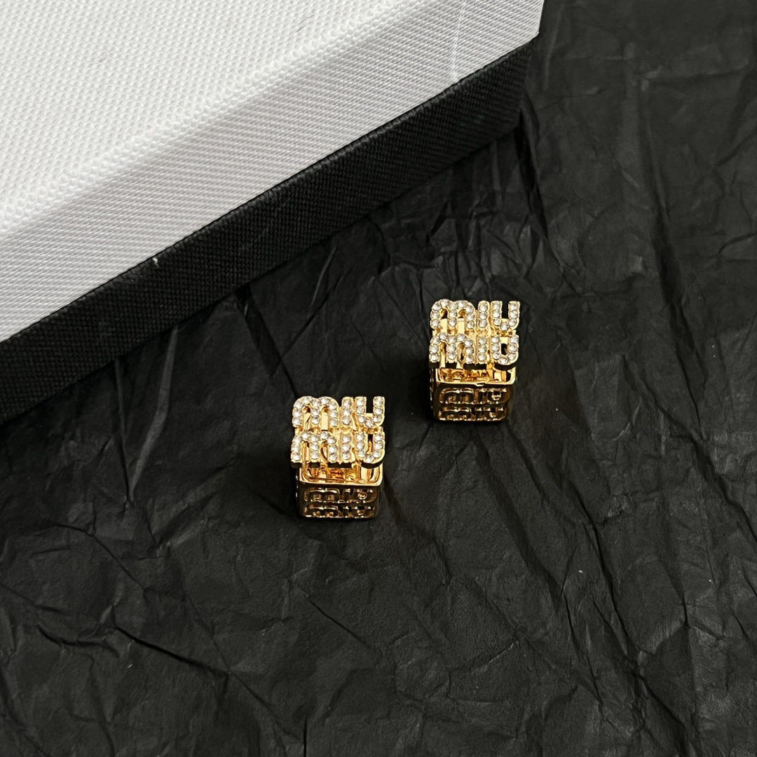 Miu Miu Zircon Earrings