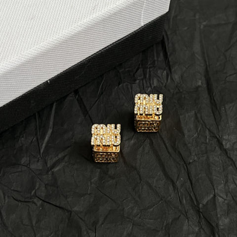 Miu Miu Zircon Earrings