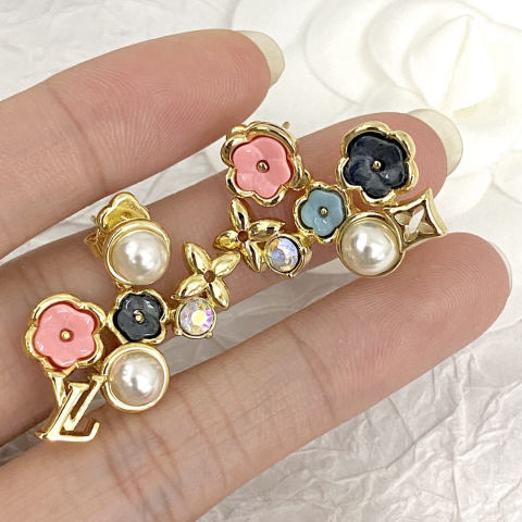 LV Rainbow Floral Earrings