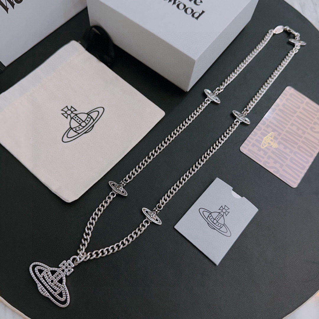 Vivienne Westwood's classic Saturn Necklace