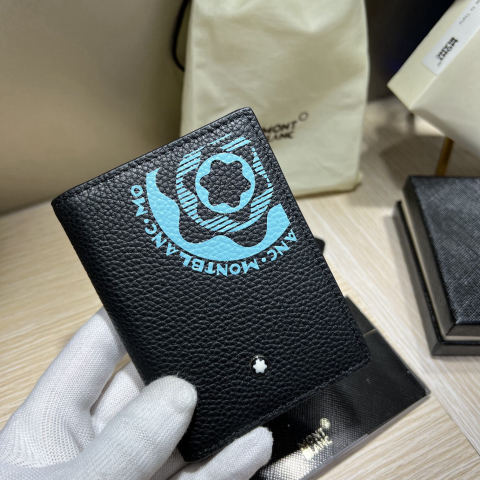 MONTBLANC Meisterstück Soft Grain Leather Series 4-Card Slot Card Holder