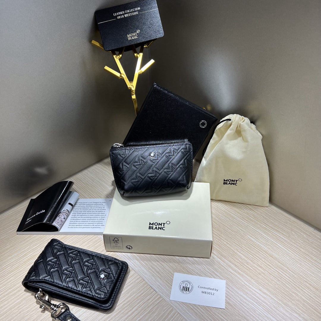 MONTBLANC Black Series Coin Purse and Key Pouch