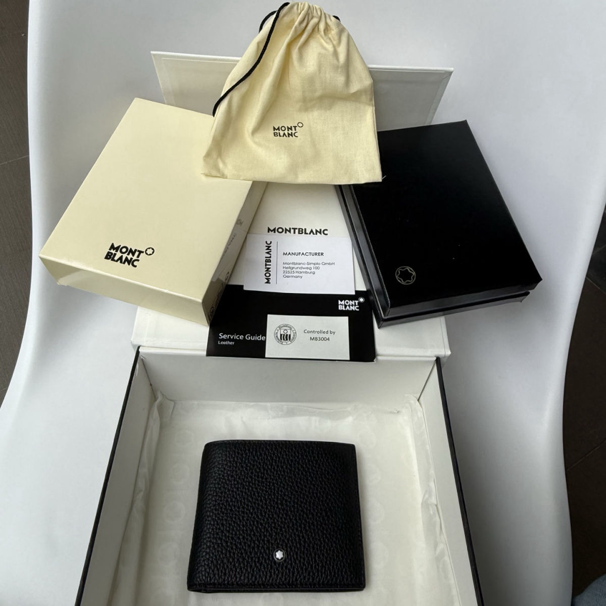 MONTBLANC Soft Leather Textured Series 8-Card Slot Wallet