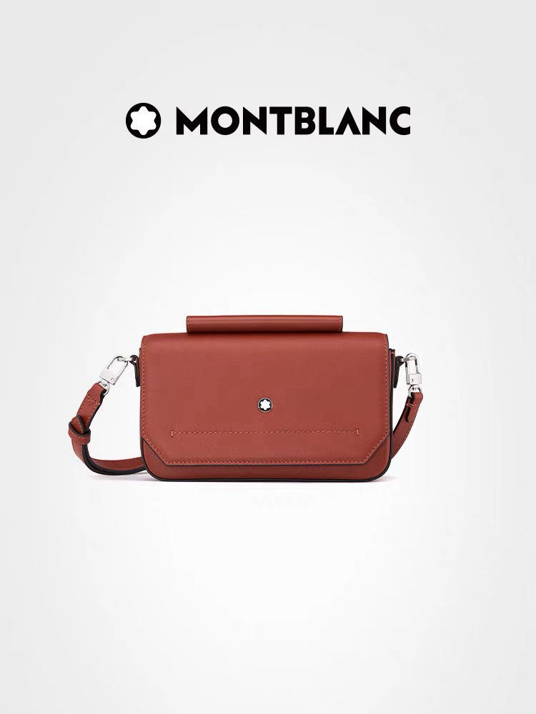 MONTBLANC Soft Leather Notebook Bag/Crossbody Bag