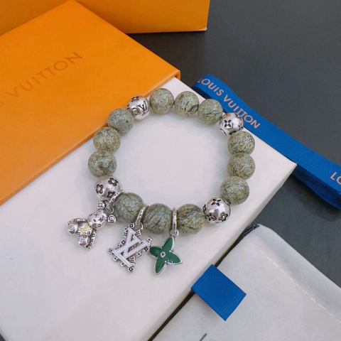 LV Multi-Element Agate Thai Silver Style Bracelet