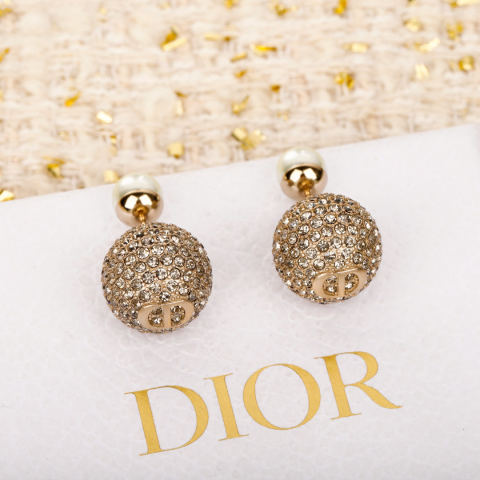 CD Diamond Ball Earrings