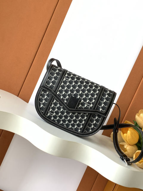 Moynat Canvas Saddle Bag